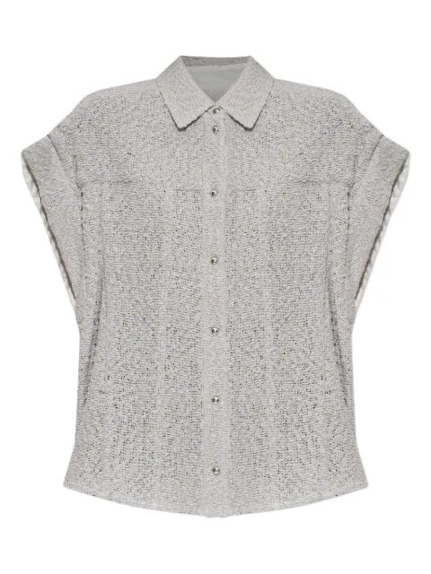 Samyra textured button-fastening shirt by IRO