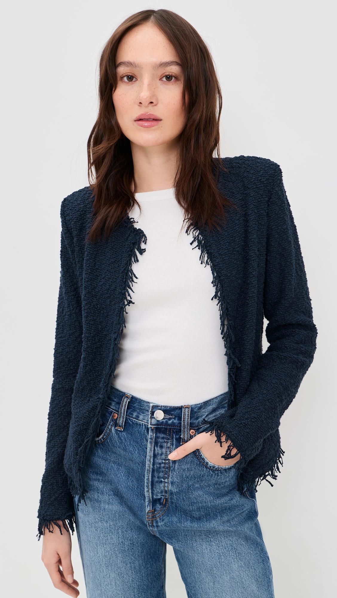 Shavani Fringe Hem Tweed Jacket by IRO