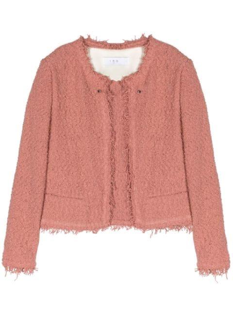 Shavani fringed-edge knitted jacket by IRO