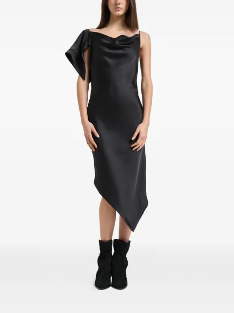 Thiana draped asymmetrical-hem dress by IRO