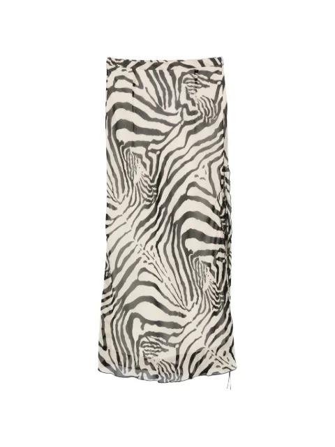 Tilly zebra-print midi skirt by IRO