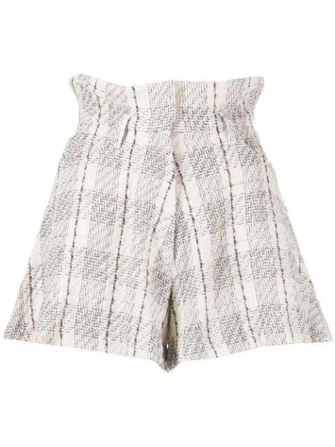 Vanko paperbag-waist shorts by IRO