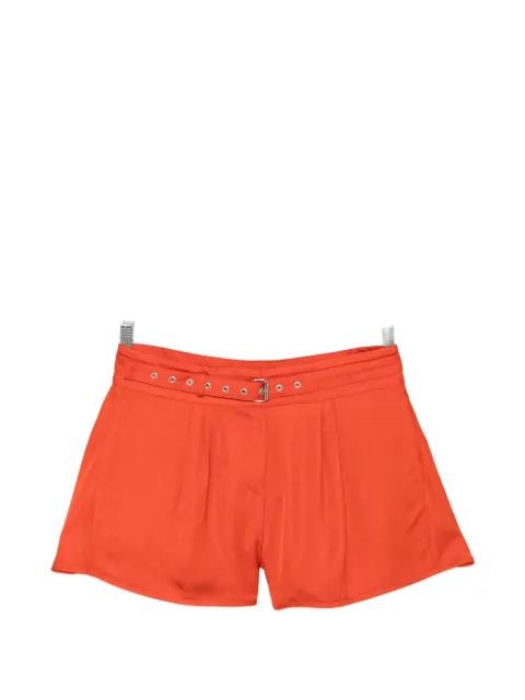 belted pleated shorts by IRO