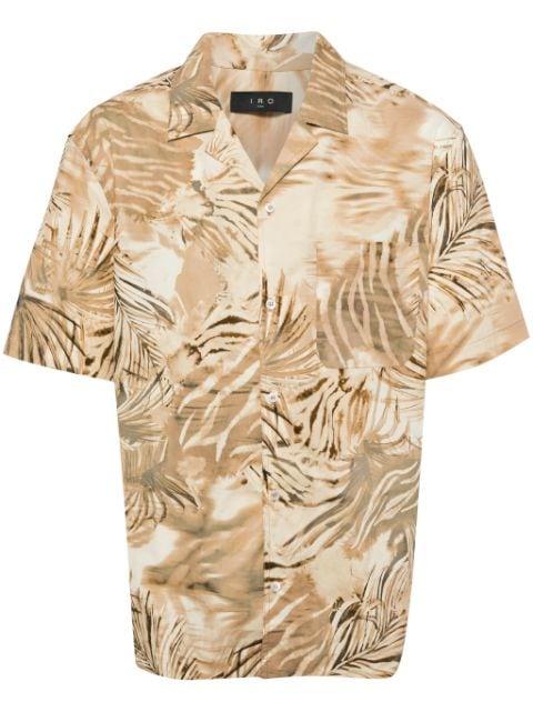 botanical-print poplin shirt by IRO