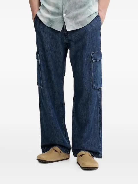 cargo-pockets drawstring wide-leg jeans by IRO