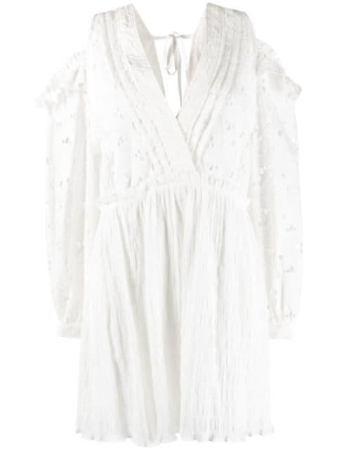 cold-shoulder cut-out floral dress by IRO
