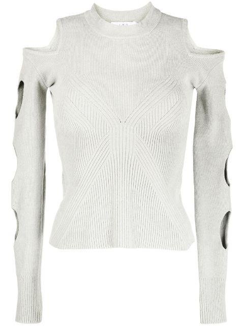 cut-out ribbed blouse by IRO