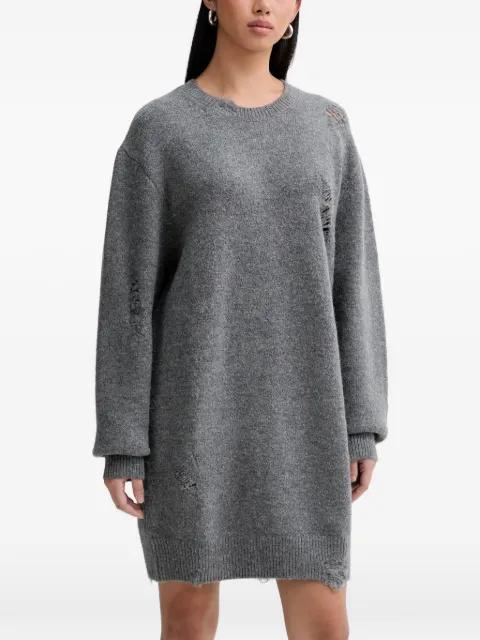 distressed long-sleeve dress by IRO