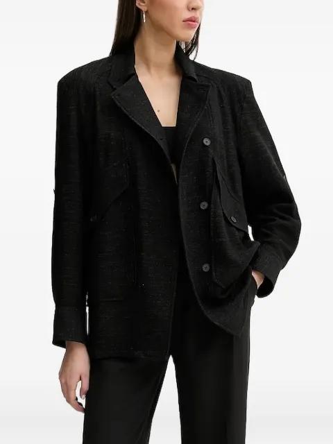 double-breasted lurex overshirt by IRO