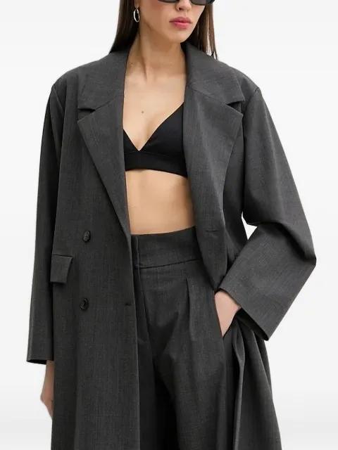 double-breasted notch-lapel coat by IRO