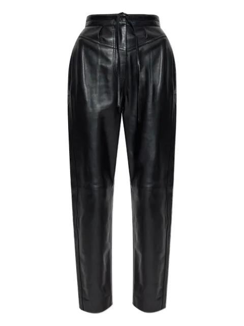 drawstring leather trousers by IRO