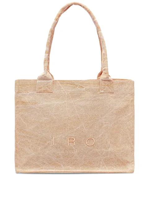 embroidered-logo tote bag by IRO