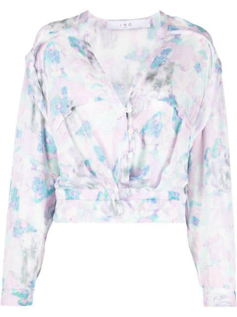floral-print V-neck blouse by IRO