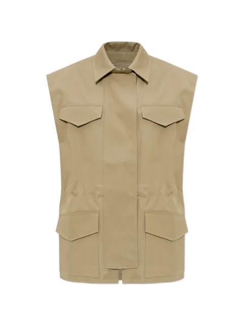 front-pocket sleeveless jacket by IRO
