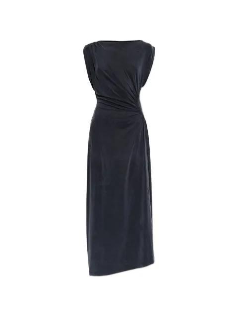 gathered asymmetric-hem dress by IRO