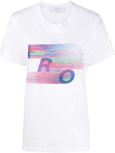 graphic logo-print T-shirt by IRO