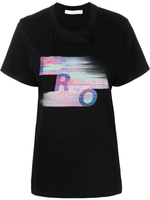 graphic logo-print T-shirt by IRO