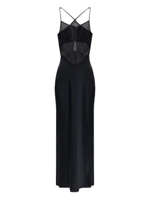 lace-insert midi slip dress by IRO