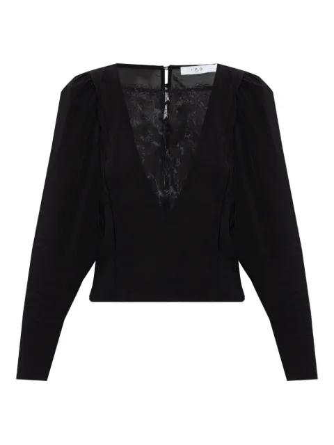 lace-panelled blouse by IRO