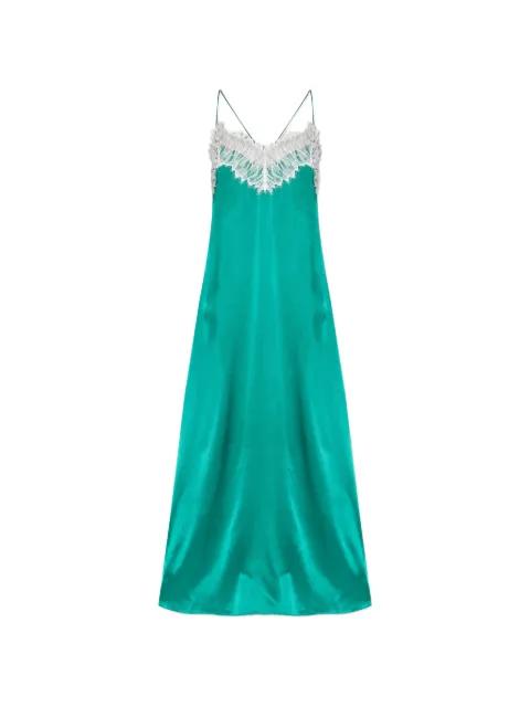 lace-trimmed silk dress by IRO