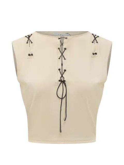 lace-up top by IRO