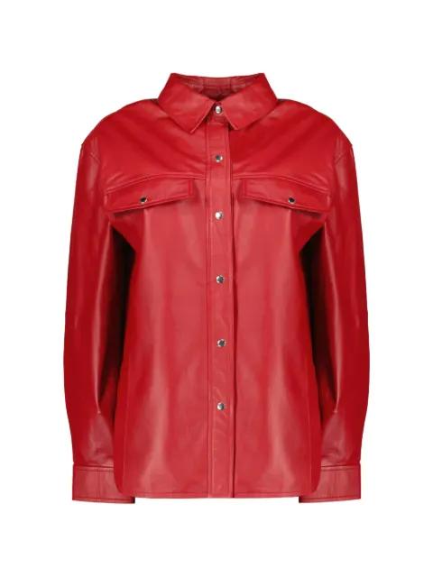 leather buttoned jacket by IRO