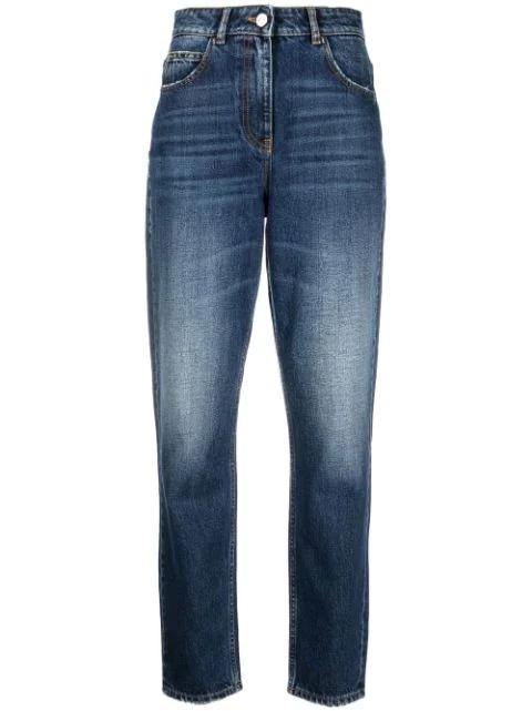 light-wash fitted jeans by IRO