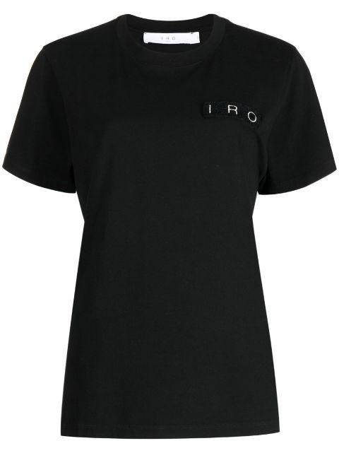logo-patch cotton T-shirt by IRO