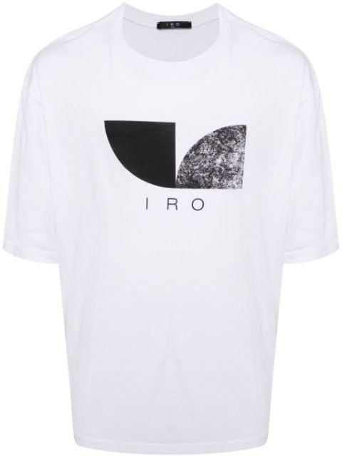 logo-print cotton T-shirt by IRO