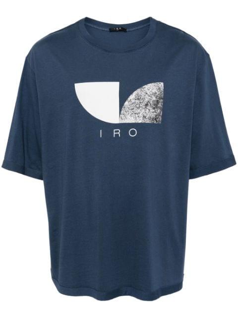 logo-print cotton T-shirt by IRO