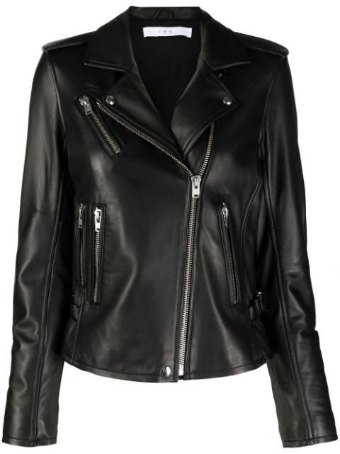 notched-lapels biker jacket by IRO