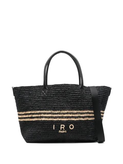 raffia striped shoulder bag by IRO