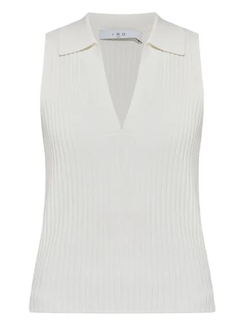 ribbed V-neck top by IRO