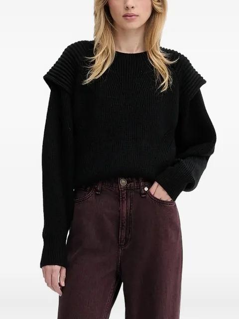 ribbed-shoulder wool sweater by IRO