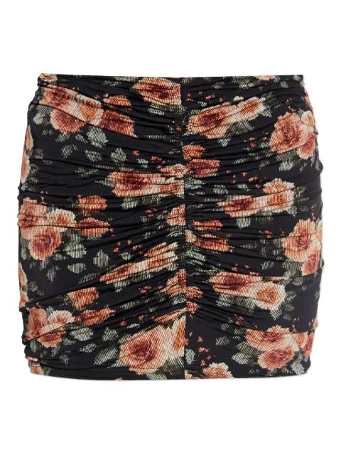 ruched floral skirt by IRO
