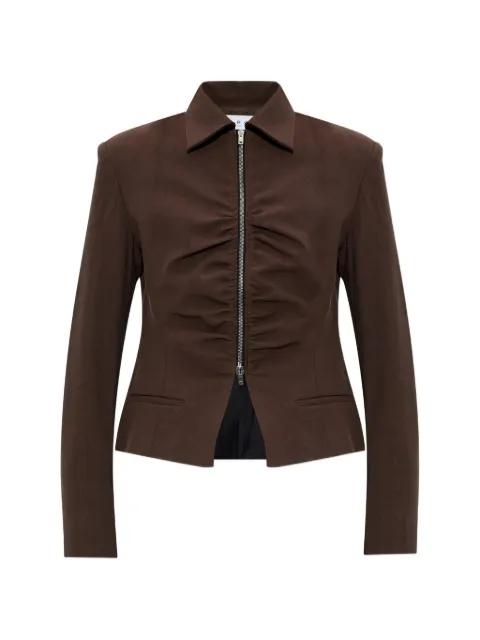 ruched zip-up jacket by IRO