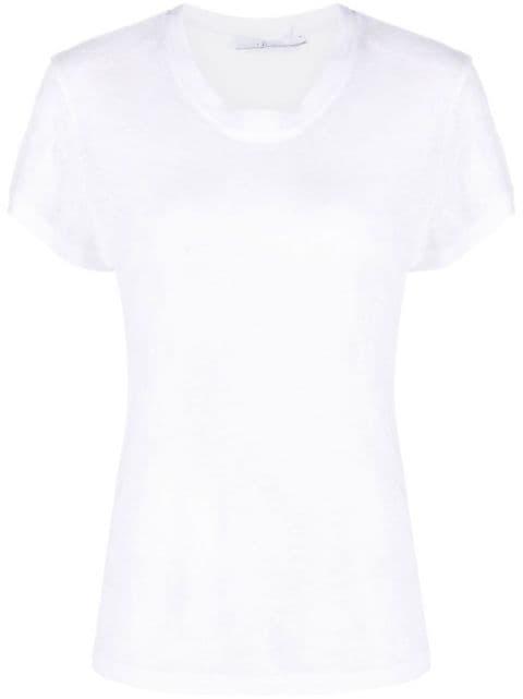 short-sleeved linen T-shirt by IRO