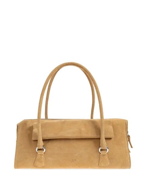 suede-finish zip-top tote bag by IRO