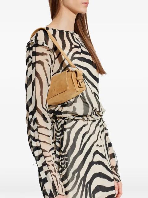 suede logo-print shoulder bag by IRO