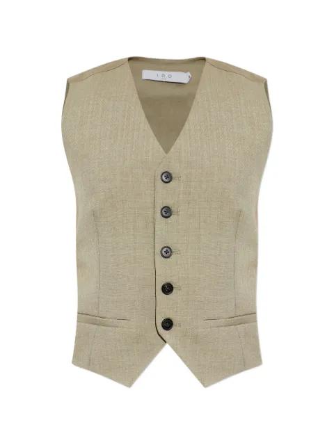 v-neck button-up waistcoat by IRO