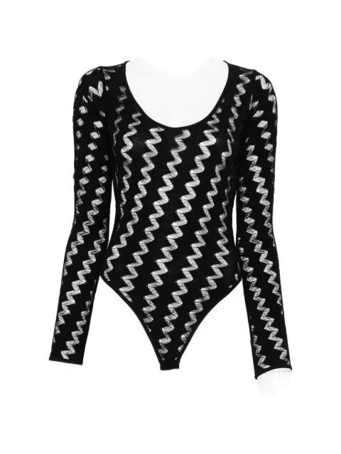zig zag long sleeve bodysuit by IRO