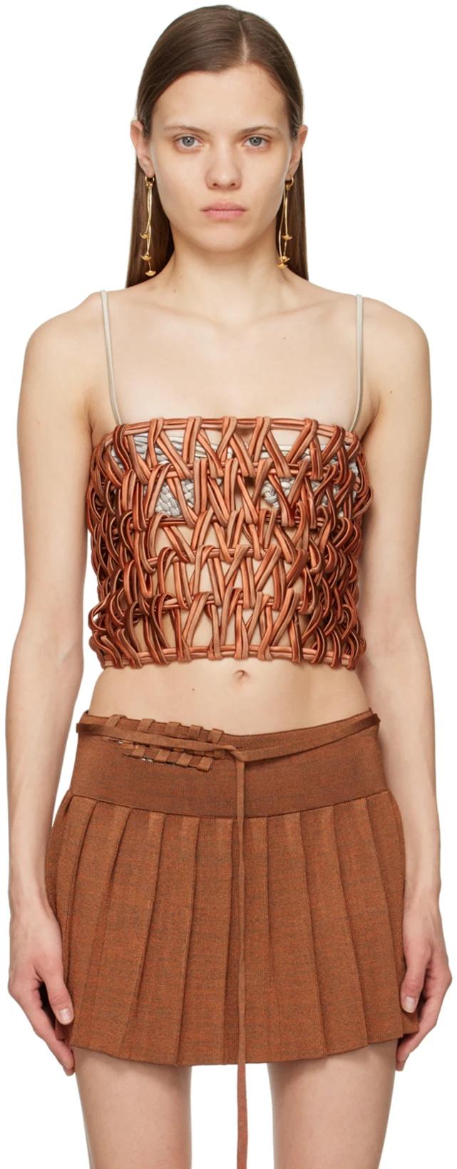 Brown Band Top by ISA BOULDER