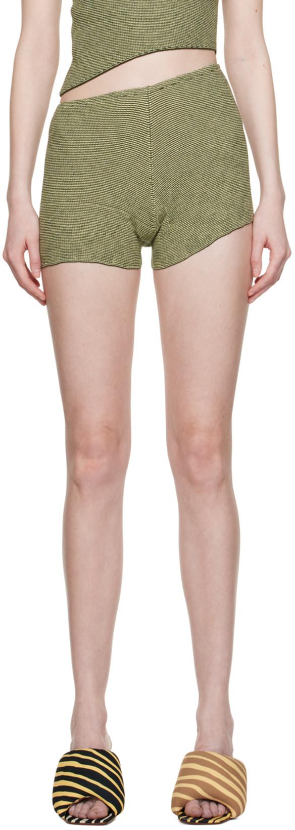 Green Parallel Shorts by ISA BOULDER