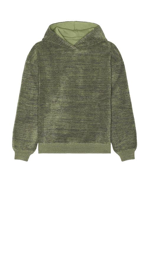 ISA BOULDER Boucle Hoodie in Green by ISA BOULDER