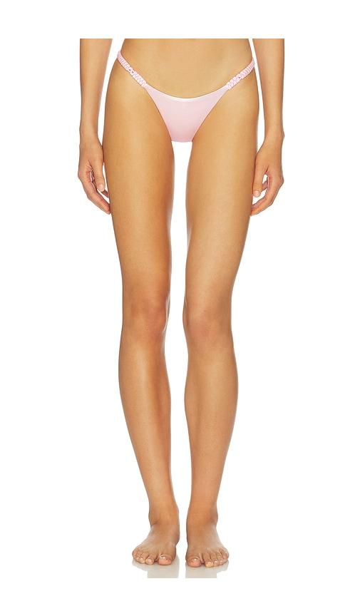 ISA BOULDER High Weave Bikini Bottom in Pink by ISA BOULDER