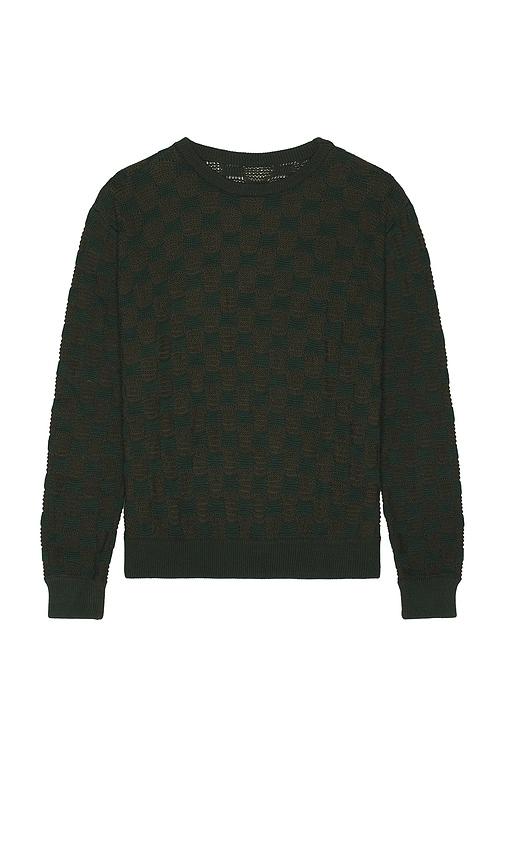 ISA BOULDER Rectangle Sweater in Dark Green by ISA BOULDER ISA BOULDER Rectangle Sweater in Dark Green by ISA BOULDER