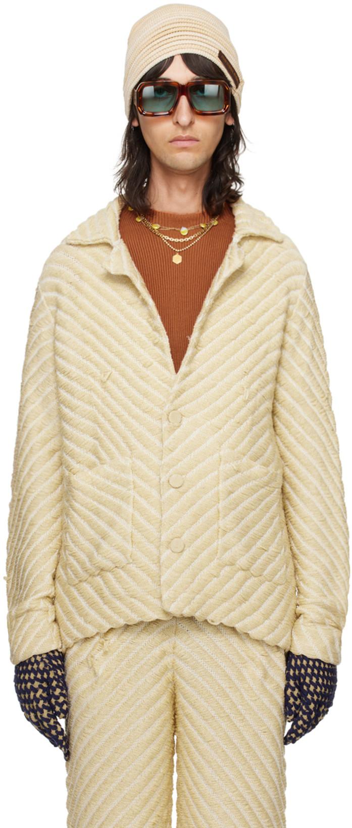 SSENSE Exclusive Beige Jacket by ISA BOULDER