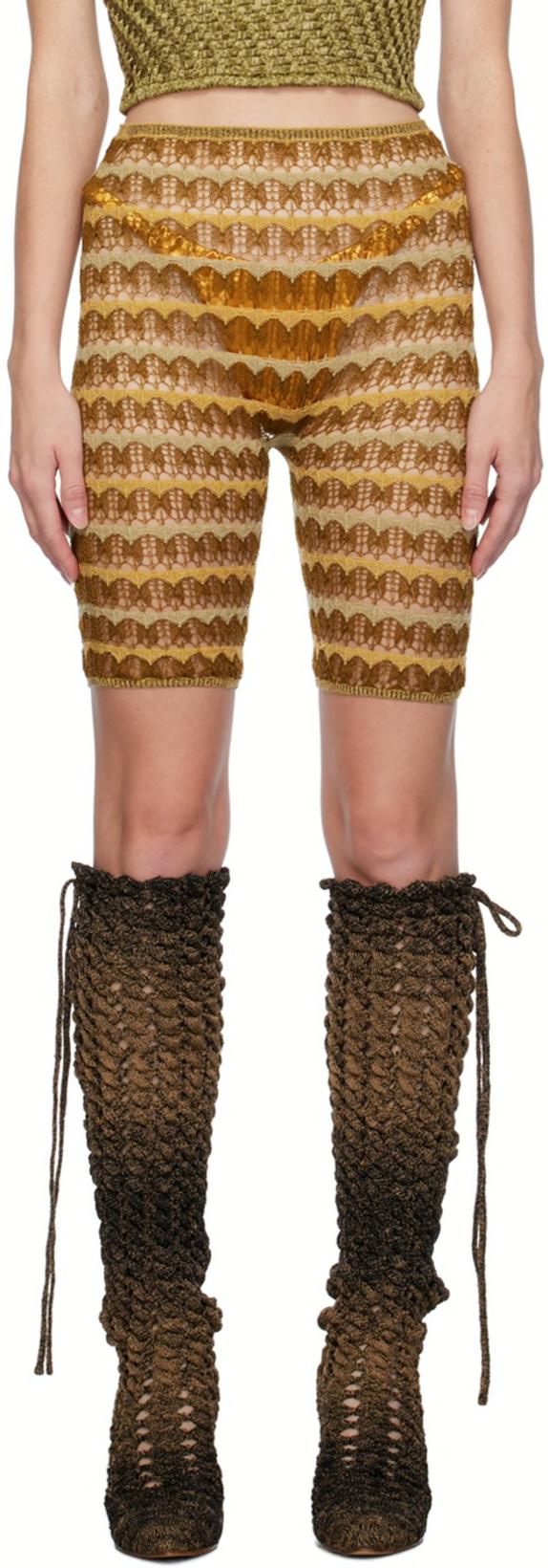 SSENSE Exclusive Brown & Orange Shorts by ISA BOULDER