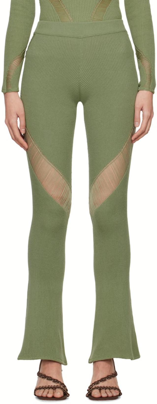 SSENSE Exclusive Green Trousers by ISA BOULDER