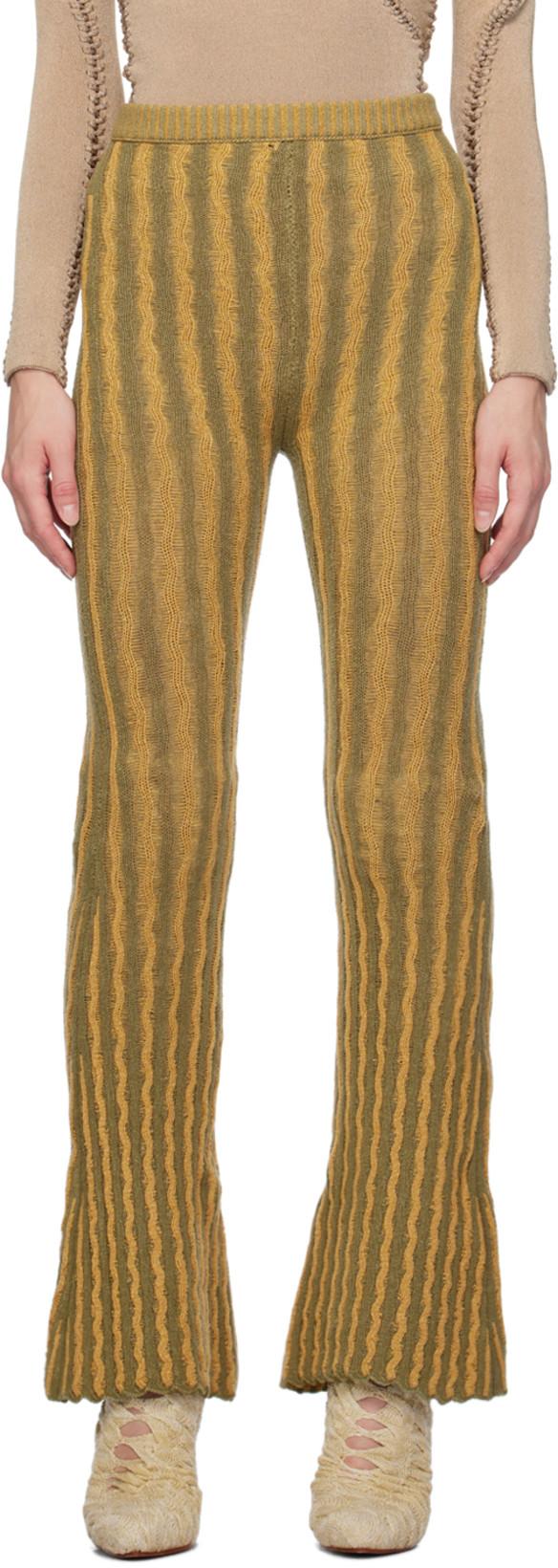 SSENSE Exclusive Green & Orange Lounge Pants by ISA BOULDER